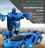 2 en 1 deformación Control remoto RC coche transformación Robots vehículo deportivo modelo niños regalos para niños