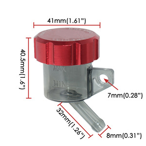 Tapa de depósito de aceite de aleación de aluminio para motocicleta eléctrica, pieza de repuesto para depósito de líquido de frenos MT 131 - Product Image 2