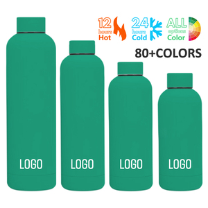 Botella <span class=keywords><strong>de</strong></span> Agua Delgada Verde, Botella <span class=keywords><strong>de</strong></span> Agua Negra Mate <span class=keywords><strong>de</strong></span> Doble Pared, Almacén en EE. UU. - Product Image 4