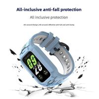Bracelet de montre connectée de luxe tout-en-un Maenwvo pour Redmi Band 2/3 avec boucle ardillon, en TPU respirant, 22 mm, 220 mm, pour sports actifs, 12 couleurs