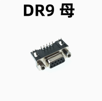 DR9/15/25/37/44, Connecteurs DB mâles et femelles, Type à sertir sur circuit imprimé, Pied coudé à 90 degrés, Prise VGA