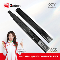 Glissières télescopiques robustes Goodcen en fer à fermeture douce de 45 mm pour tables de salle à manger, idéales pour la cuisine et la salle de sport