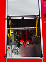 Camion-citerne diesel de lutte contre l'incendie avec réservoir d'eau de 7001-10000L, système de mousse, pompe à incendie haute pression, canon à eau d'urgence