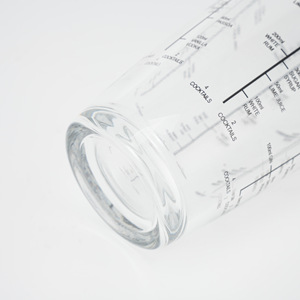 Coctelera de cristal reutilizable con tapa de acero inoxidable, 400ml, venta al por mayor - Product Image 5