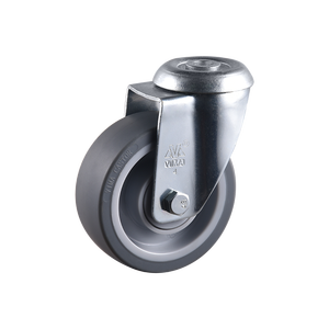 Rueda Giratoria Universal VIMA con Orificio para Perno de 4.5 Pulgadas, Gris, TPR PP, 160 kg, 200 kg, Rodamiento de Bolas de Servicio Mediano, Certificación EN12532 - Product Image 3