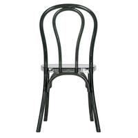 Chaise de salle à manger Thonet en résine gris fumé, imperméable, robuste, pour événements extérieurs et mariages – Vente en gros à prix réduit