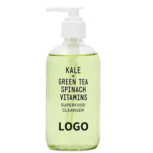 Lotion de soin de la peau Meilleur nettoyant pour le visage végétalien en mousse douce Rose Hip Seed Green Tea Nettoyant pour le visage