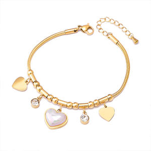 Pulsera de Acero de Titanio con Diseño Geométrico de Estrella de Cinco Puntas y Mariposa Americana <span class=keywords><strong>para</strong></span> Mujer, Joyería Romana que No Destiñe - Product Image 6