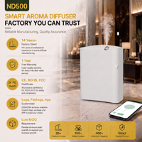 Diffuseur d'huiles essentielles à brume froide OEM ODM avec télécommande, diffuseur d'arômes électrique, diffuseur d'air parfumé pour chambre, bureau, spa, nano brume froide