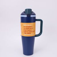Botol Termos Tahan Panas Dingin 12 Jam Terbaik dengan Mulut Lebar & Tutup Cangkir, Vacuum Jug Stainless Steel untuk Piknik & Pesta