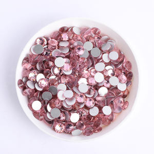 34 tipos de diamantes de imitación de cristal de Color rosa, diamantes de imitación ostentosos, <span class=keywords><strong>pegamento</strong></span> brillante en diamantes de imitación <span class=keywords><strong>para</strong></span> ropa de actuación de gimnasia - Product Image 3