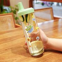 Tasse à thé Boba en verre transparent à haute teneur en borosilicate de 500ml 780ml réutilisable personnalisée bouteille pot à thé au lait pot à paille verres