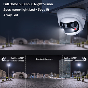 Caméra réseau 8MP Originale DS-2CD1383G2P-LIUF/SL Double objectif Grand angle fusionné ColorVu Détection IA Lumière hybride PoE Caméra IP - Product Image 5