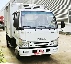 Camion frigorifique ISUZU 4X2 pour le <span class=keywords><strong>transport</strong></span> de viande et de produits alimentaires, fourgon frigorifique 4KB NKR, camion frigorifique léger pour la vente. - Product Image 6