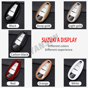 Funda de llave de fibra de carbono ABS para Suzuki, carcasa de llave para Suzuki Swift Grand Vitara SX4 Kizashi Ignis <span class=keywords><strong>Baleno</strong></span> Ertiga Ciaz s-<span class=keywords><strong>cross</strong></span> - Product Image 2