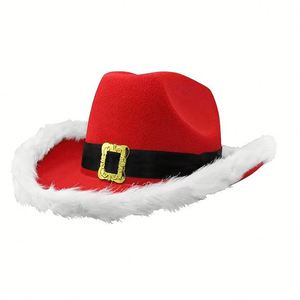 Accesorio de Disfraz Navideño de Vaquero del Oeste, Gorros de Santa con Luces LED - Product Image 4