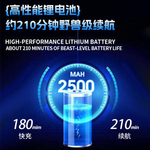 Kemei KM-8550 Professional Electric <b>Hair</b> <b>Clipper</b> 9000Rpm Metal Body USB Charging For Salon Use - Product Image 2