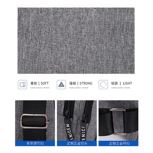 Borsa da uomo alla moda in tessuto Oxford per sport e viaggi comoda borsa a tracolla Casual - Product Image 2