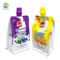 30ml 500ml Herbruikbare Vloeibare Saus Honing Tuit Staande Pouch Drinkzak 50ml 125ml 4 Liter 5 Liter Mat Zwart Transparant