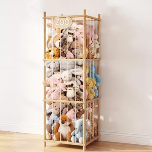 Organizzatore per Peluche da 53 Pollici, Porta Giocattoli a Forma di Zoo Salvaspazio con Corde Elastiche, Capacità Extra Large - Product Image 1