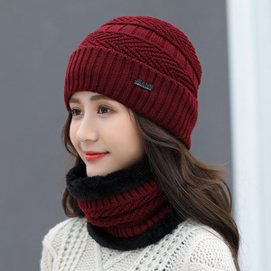 Women's Winter Warm Woolen Beanie Hat With Fleece Lining Ski Cap For Outdoor Activities - Product Image 1