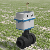 Vanne à boisseau sphérique intelligente en plastique 4G GSM pour l'irrigation agricole et les systèmes solaires avec contrôle par application