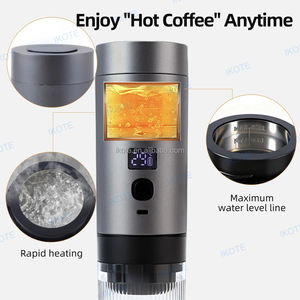 Cafetera Portátil con Pantalla Digital 3 en 1, Cafetera <span class=keywords><strong>Espresso</strong></span> Comercial para Auto, Hogar y Camping - Product Image 5