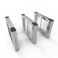 Torniquete de Acceso con Reconocimiento Facial, Puerta Giratoria de Entrada y Salida, Barrera de Control de Acceso, Torniquete de Velocidad