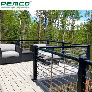 Prix au mètre pour garde-corps de balcon en acier inoxydable chromé plat, pour entreprises de vente en gros - Product Image 3