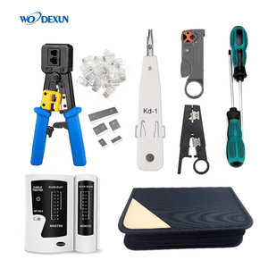 <span class=keywords><strong>Kit</strong></span> de herramientas de mantenimiento de red doméstica RJ45 que incluye cortador de cables, probador, Conector de cristal, crimpadora, herramienta de amarre de combinación de Telecomunicaciones - Product Image 2