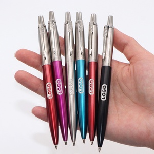 Business Stainless Steel <strong>Ball</strong> <strong>Pen</strong> Factory Sale Luxury High Quality Parker <strong>Pen</strong> Custom Logo Laser Engraving Black Ink Model - Product Image 3