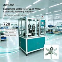 Machine d'assemblage de roue à aubes pour compteur d'eau motorisé par PLC, certifiée CE, inspection visuelle automatique, 720 pièces par heure