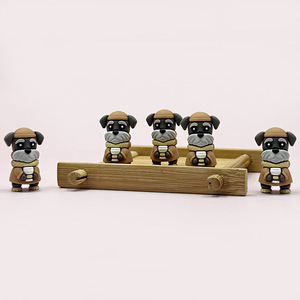 3D Cappuccino Dog <b>Silicone</b> <b>Beads</b> Mixed Shapes For Bracelet Making DIY Accessories - Product Image 4