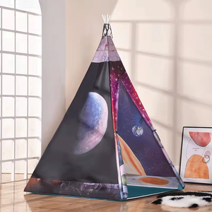 Tienda de juegos plegable en forma de cono suave, juguete deportivo para niños y niñas, casa de juegos para niños con espacio de poliéster - Product Image 3