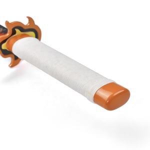 45cm Japonais Anime Demon Slayer Réel 440ss Cosplay Prop Nichirin Lame Kyojuro <span class=keywords><strong>Rengoku</strong></span> Petit <span class=keywords><strong>Katana</strong></span> pour Enfants - Product Image 6