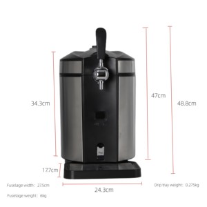 Dispensador de Cerveza Fría de Diseño Popular, Personalizado de Fábrica, Dispensador Enfriador de Uso Doméstico de 5L - Product Image 2