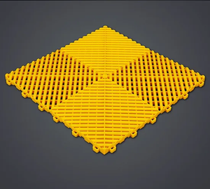 Design moderne Carreaux de sol de garage en polypropylène Interlock Tapis de sol de garage nervuré en dalle PVC - Product Image 1