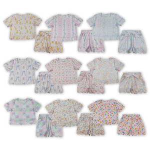 Conjunto de Ropa Casual de Boutique para Niñas con Flores, Trajes de Verano con Volantes, Ropa de Moda Infantil al por Mayor, Precio de Fábrica - Product Image 2