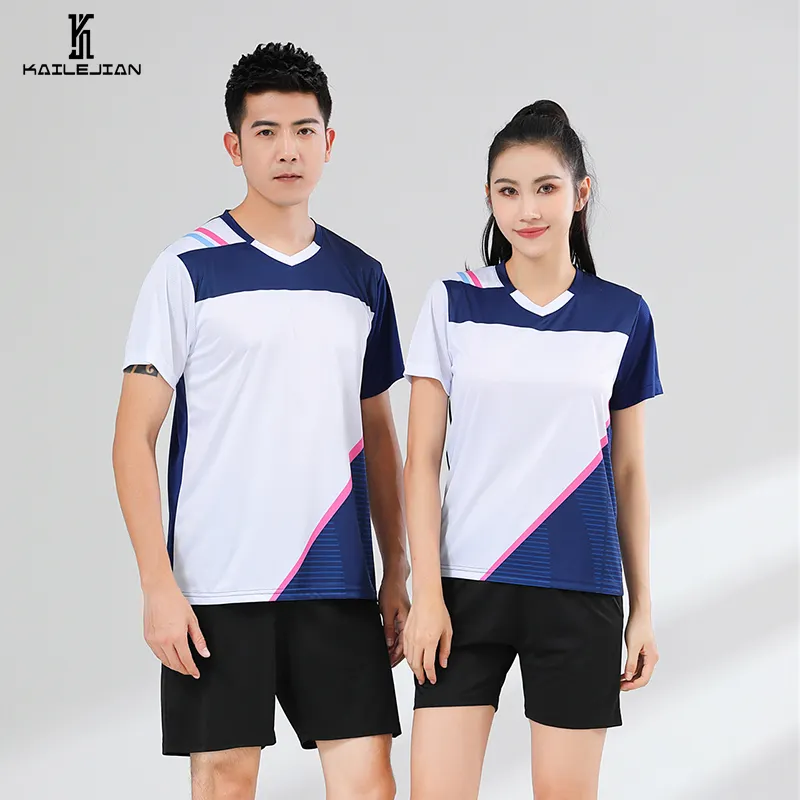 Men's Tennis Customized T Shirts Shorts Breathable Volleyball Jerseys Badminton Tops Table Tennis Clothing