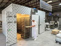 16 chariots de fermentation intelligents à commande micro-ordinateur pour paniers de bacs de congélation, pour la production de pain, plage de température 10-50°C