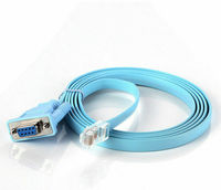 Câble de console réseau personnalisé 1.8m Rs232 Db9 femelle vers Rj45 pour commutateur de routeur Cisco