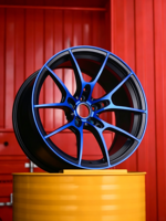 Jantes de performance multi-rayons bleu foncé concaves forgées de 15, 16, 17, 18, 19, 20, 21, 22, 23, 24, 26 pouces pour Subaru BRZ Nismo