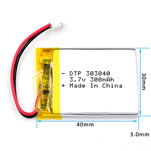 Dtp sản xuất 3.7V nmc Pouch di động 300mAh Li Polymer Pin - Product Image 2