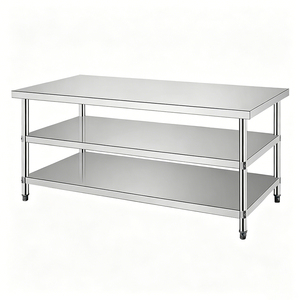 Premium Stainless Steel Work <strong>Table</strong> Restaurant <strong>Kitchen</strong> Use <strong>Prep</strong> <strong>Table</strong> Stainless Steel Preparation <strong>Table</strong> - Product Image 1