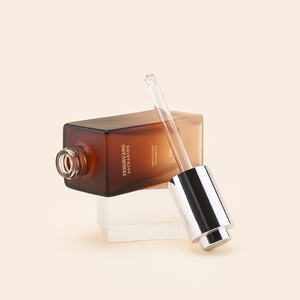 Fournisseur unique d'emballages cosmétiques en verre, flacon de sérum en verre, flacon de sérum capillaire, flacon compte-gouttes de 50 ml avec <span class=keywords><strong>bouchon</strong></span> à bouton-poussoir - Product Image 4