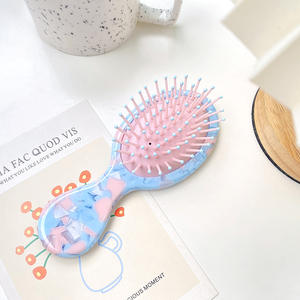 Petit peigne de Massage Portable Airbag peigne feuille élégant mignon <span class=keywords><strong>fille</strong></span> peigne à cheveux Style de mode acétate matériel pour enfants - Product Image 6