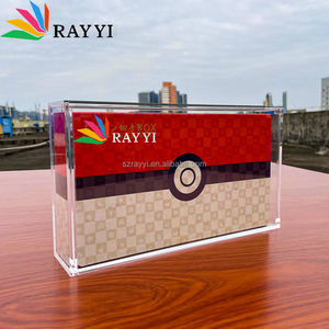 RAY YI Boitier En Pour Anti Iv protection Acrylique Display pokemon Bootser Box Acrylique étui <span class=keywords><strong>Vitrine</strong></span> En Acrylique pokemon - Product Image 4