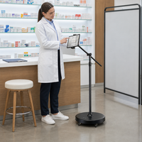 Support de téléphone à bras long L68S, base lestée 4 kg, en métal stable pour le bureau, tous les produits avec livraison gratuite