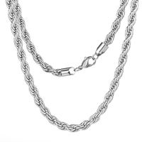 Cadena de Eslabones de Acero Inoxidable de 3-8 mm, Chapada en Oro, Resistente al Deslustre, Personalizada, Unisex, para Fiestas, Collar Elegante