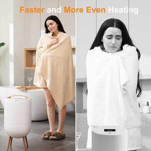 מחמם מגבות חדש בהתאמה אישית עם לוגו, תאורת RGB, סיטונאי, חימום מהיר, רגליים ניתנות להסרה, מתנה לחורף 2026 למשפחה - Product Image 4